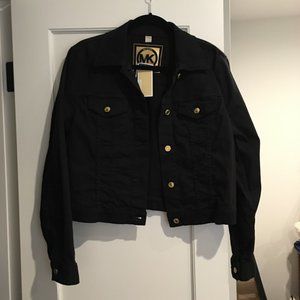 Michael Kors Black Denim Jacket (NWT) Size L